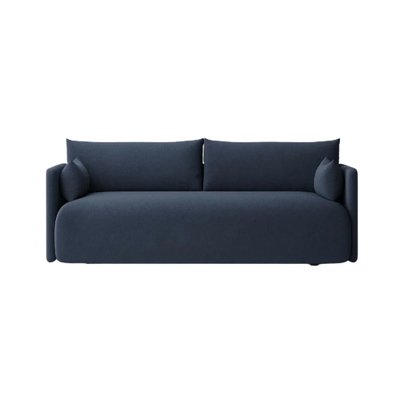 Sofá Snop 2 Puestos Azul Tela Antifluidos 178x90x75