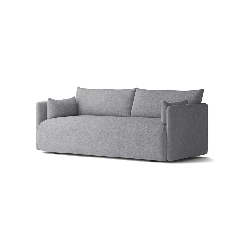 Sofá Snop Puestos Gris Tela Anti Fluidos 178x90x75