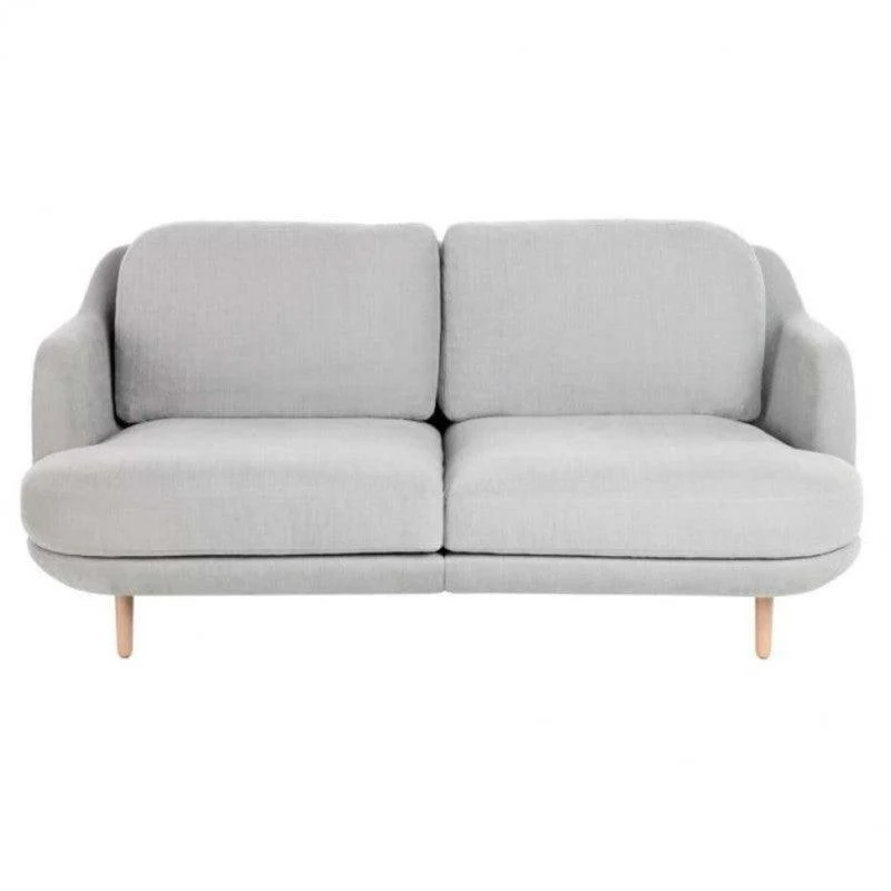 Sofá Empe 2 Puestos Gris Terciopelo Anti Fluidos 160x93x75