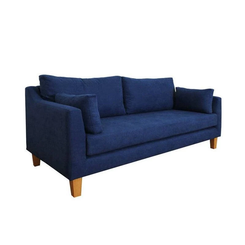 Sofá Shalom Puestos Azul Microfibra 170x80x86