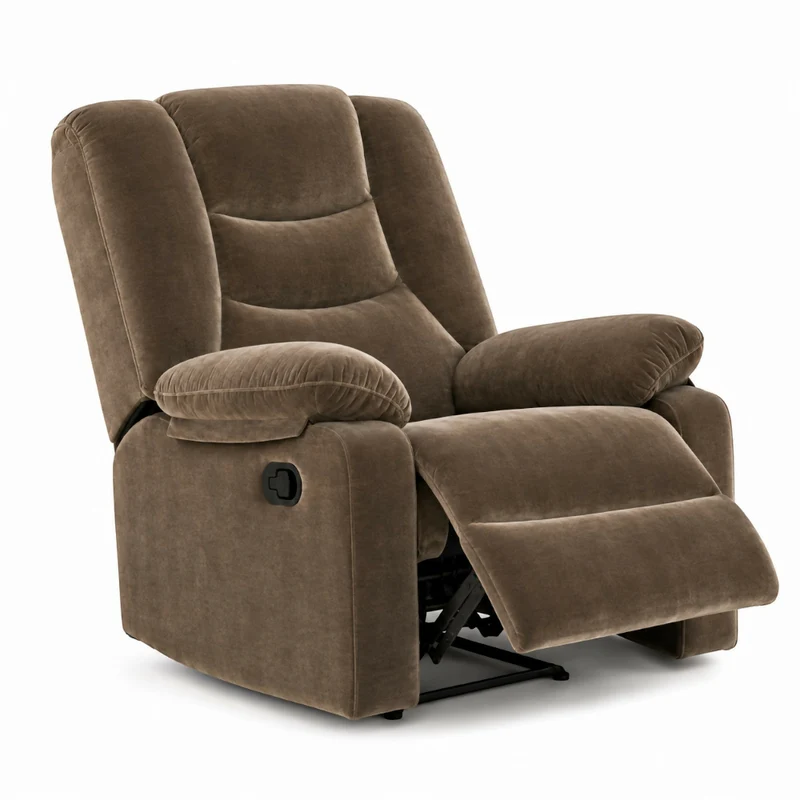 Silla Reclinable Beige Kalerin Microfibra