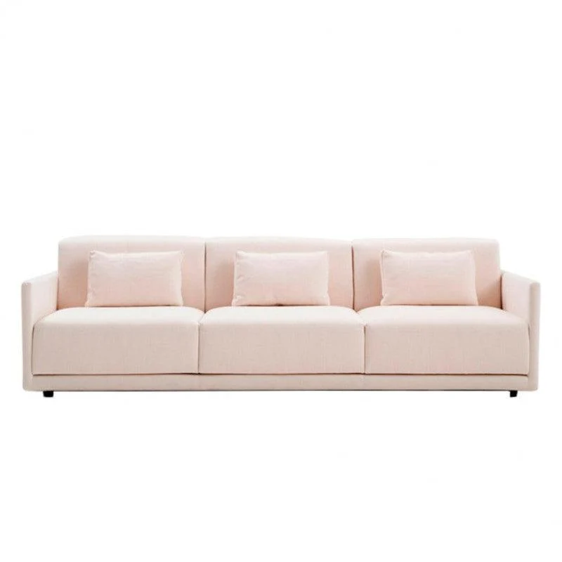 Sofá Pil 4 Puestos Rosado Microfibra 252x95x75