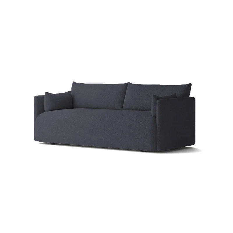 Sofá Snop Puestos Gris Oscuro Tela Anti Fluidos 178x90x75