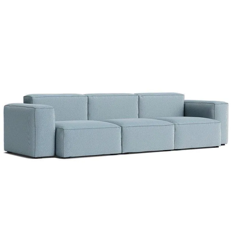 Sofá Scott 4 Puestos Gris Tela Anti Fluido 278x90x70