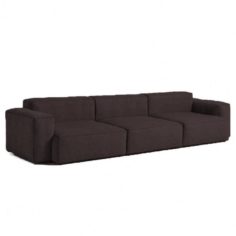 Sofá Scott 4 Puestos Marrón Tela Anti Fluido 278x90x70