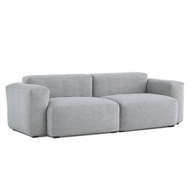 Sofá Scott 3 Puestos Gris Tela Anti Fluidos 238x90x70