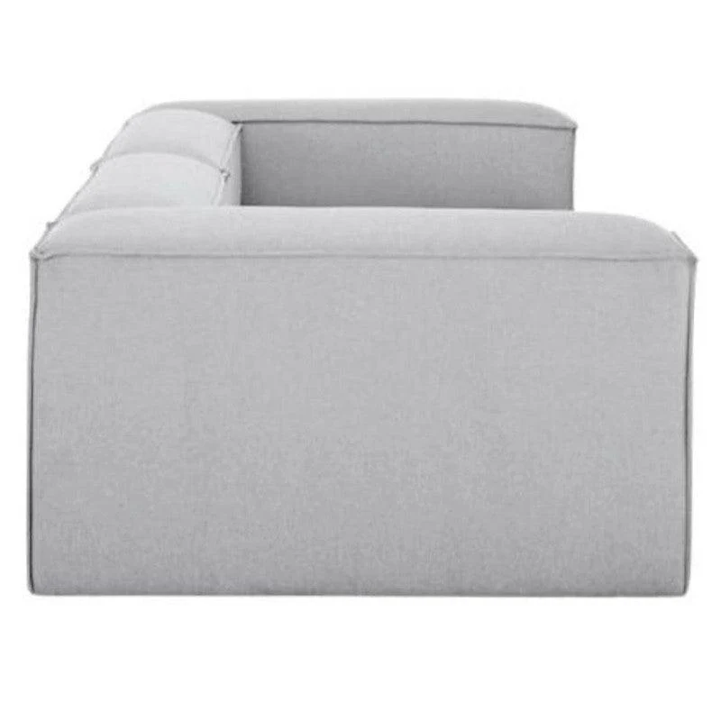 Sofá Gomez 2 Puestos Gris Tela Anti Fluidos 160x80x70