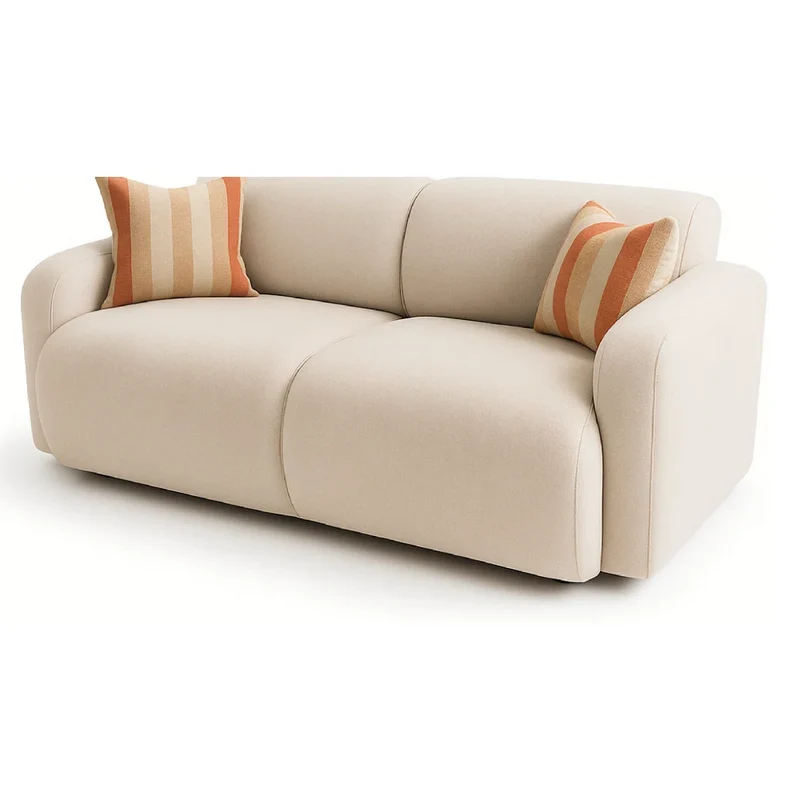 Sofá Hung 2 Puestos Beige Tela Anti Fluidos 167x93x70