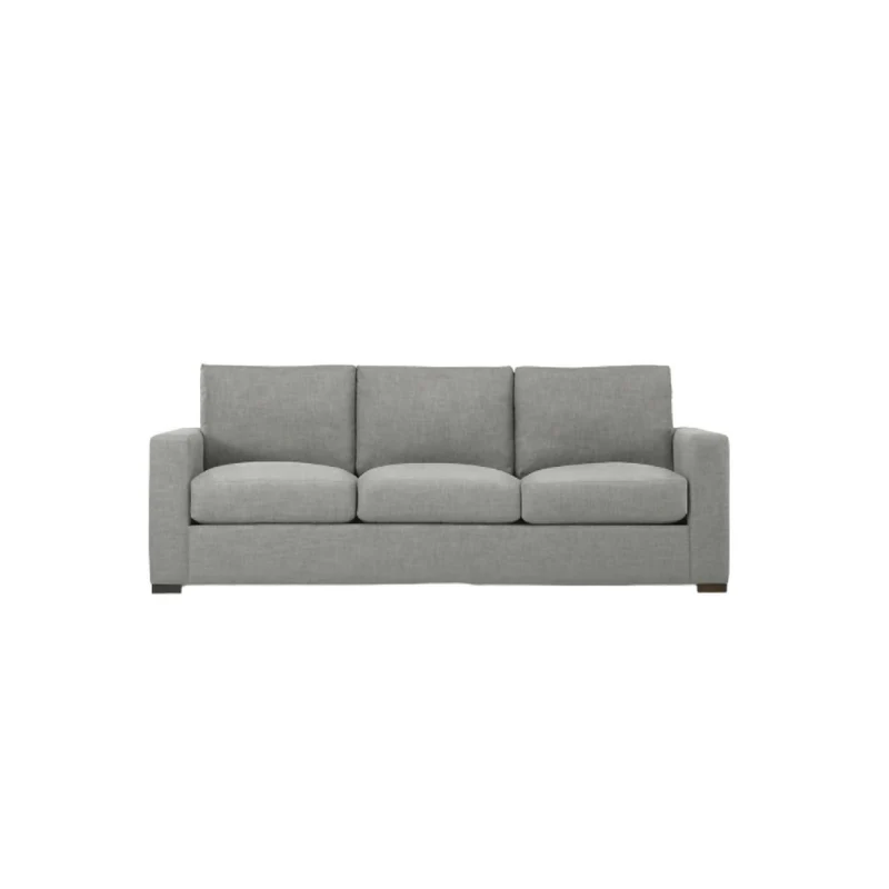 Sofá Calista 3 Puestos Gris Tela Anti Fluidos 200x85x85