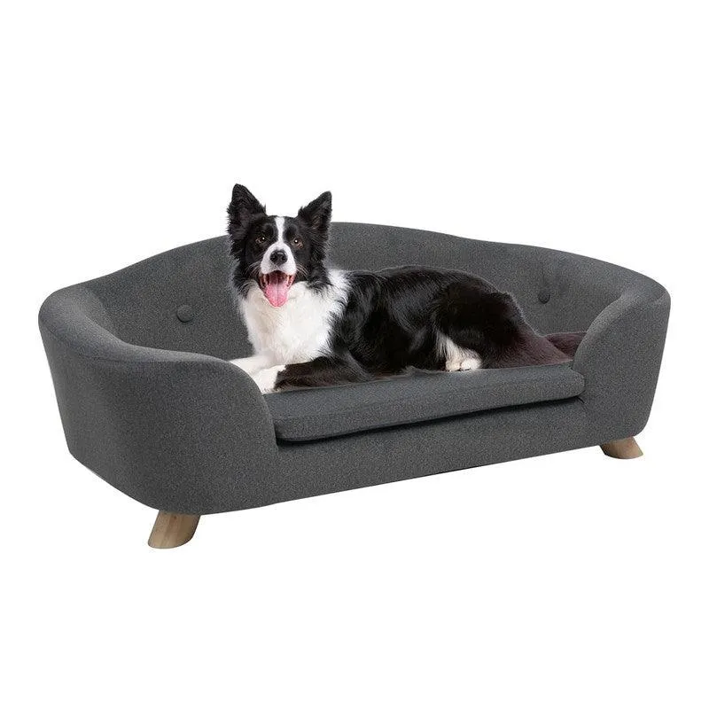 Sofá XL 1 Puestos Gris Tela Pet Friendly 78x48x33