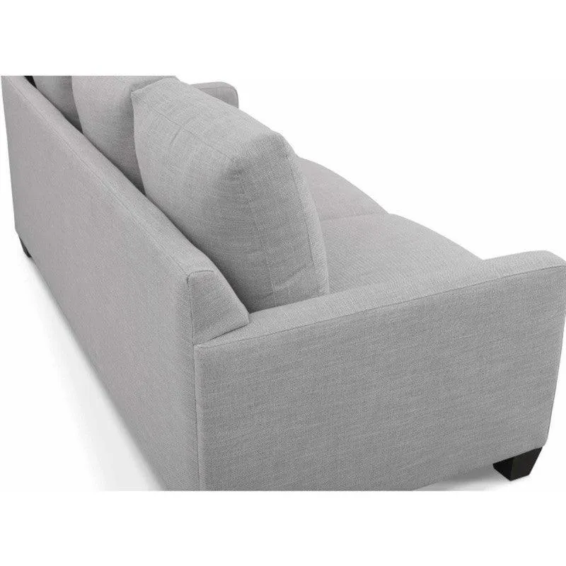 Sofá Calliope 3 Puestos Gris Tela Anti Fluidos 200x90x85
