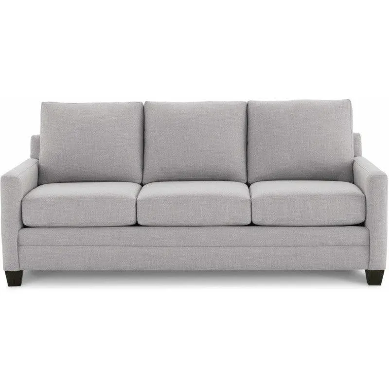 Sofá Calliope 3 Puestos Gris Tela Anti Fluidos 200x90x85