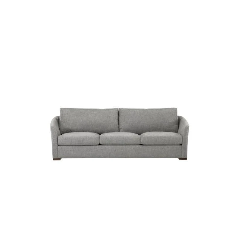 Sofá Calantha 3 Puestos Gris Tela Anti Fluidos 198x80x85