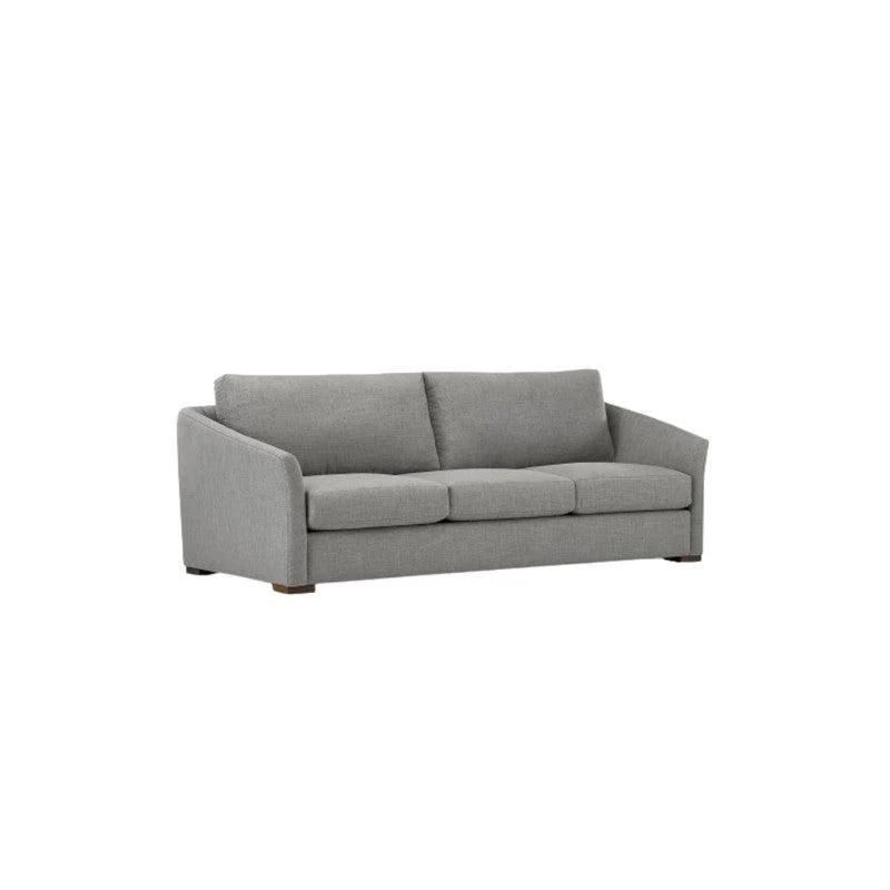 Sofá Calantha 3 Puestos Gris Tela Anti Fluidos 198x80x85