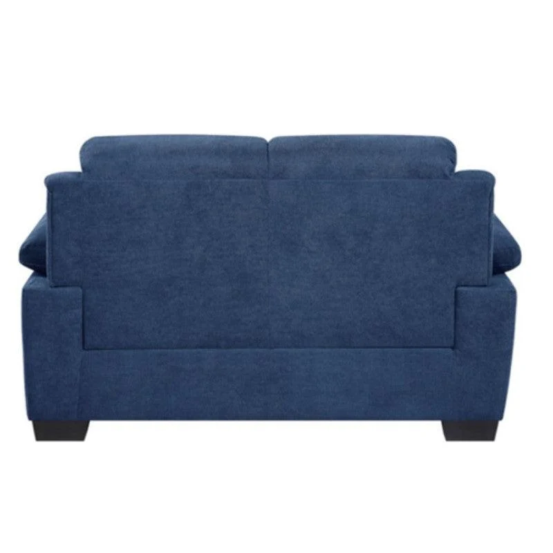Sofá Copenhague Puestos Azul Tela Anti Fluidos 150x88x80