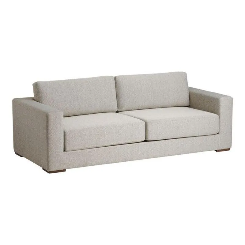 Sofá Callidora 3 Puestos Beige Tela Anti Fluidos 220x95x80