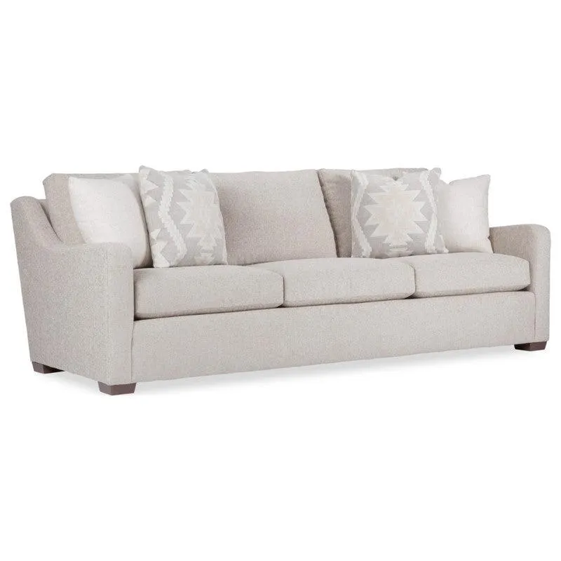 Sofá Calypso 3 Puestos Beige Tela Anti Fluidos 220x85x80