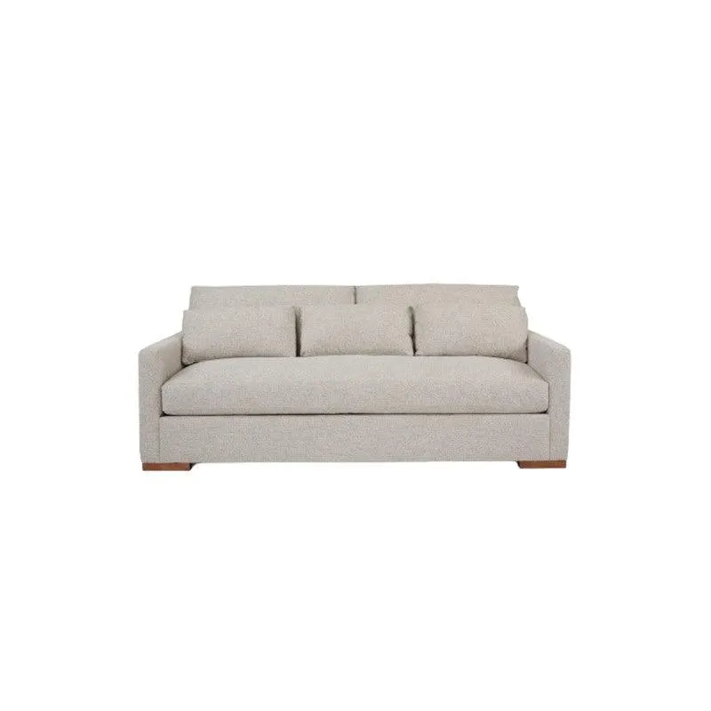 Sofá Calisto 3 Puestos Beige Tela Anti Fluidos 210x85x80