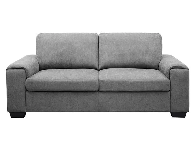 Sofá Berlín 3 Puestos Gris Tela Pet Friendly Antifluidos 182x88x80