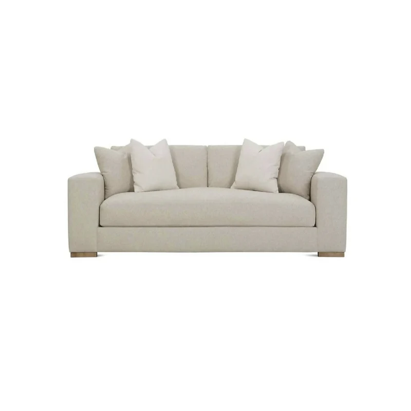 Sofá Canace 3 Puestos Beige Tela Anti Fluidos 210x85x80