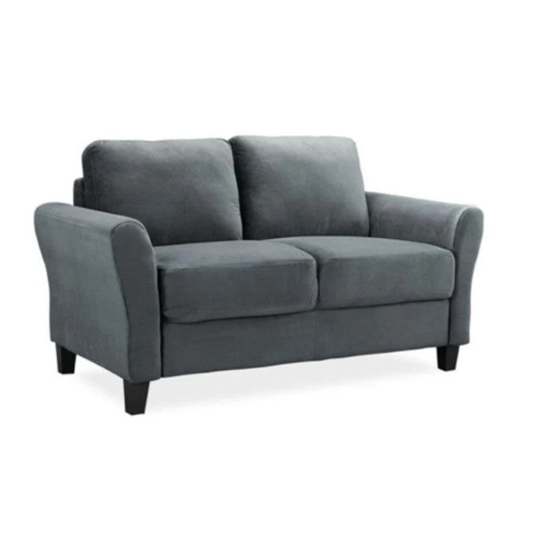 Sofá Chisinau 2 Puestos Gris Tela Anti Fluidos 150x88x80