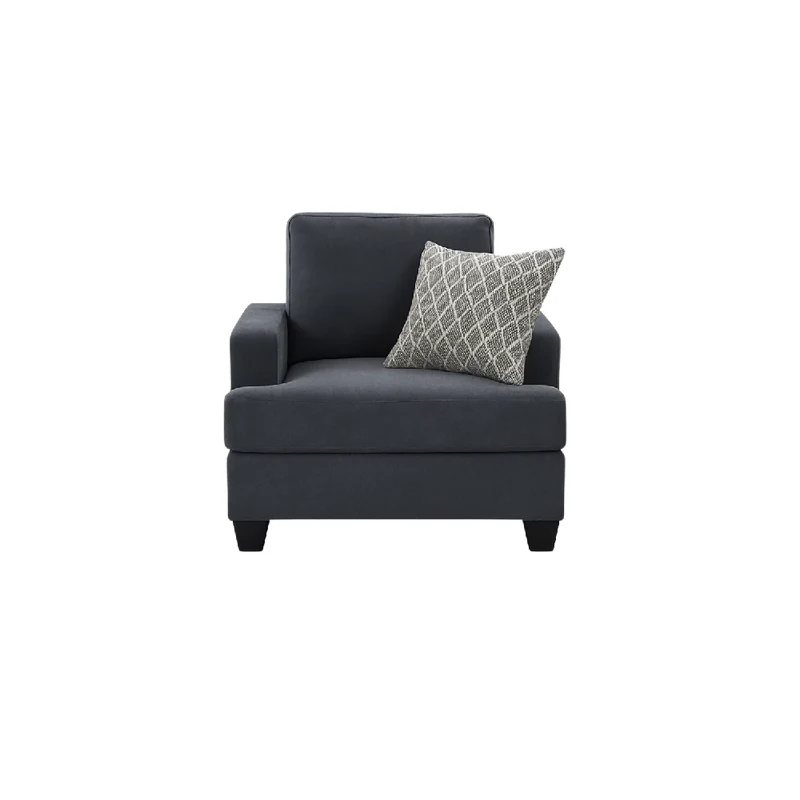 Juego de Sala Croacia 3-1 Puestos Croacia Tela Antifluidos Gris