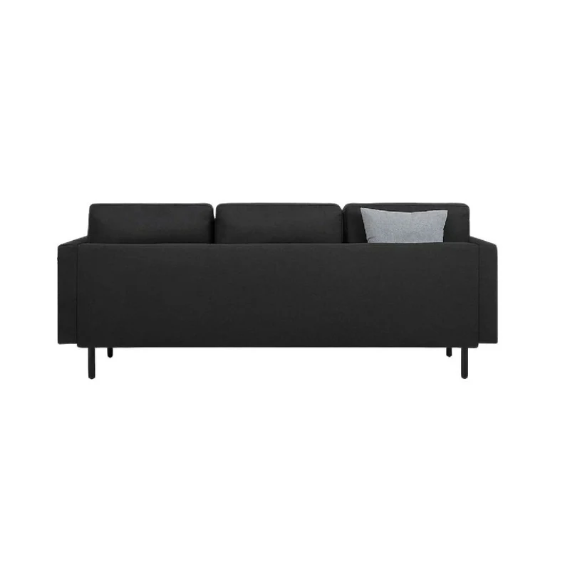 Sofá Viviana 3 Puestos Gris Tela Antifluidos 214x83x83
