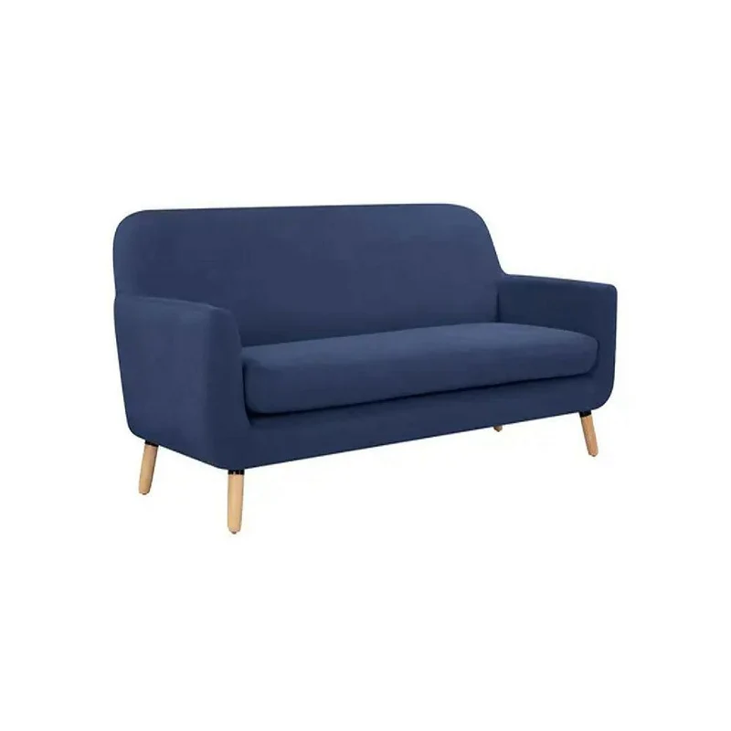 Sofá Kira 2 Puestos Azul Terciopelo 154x80x80