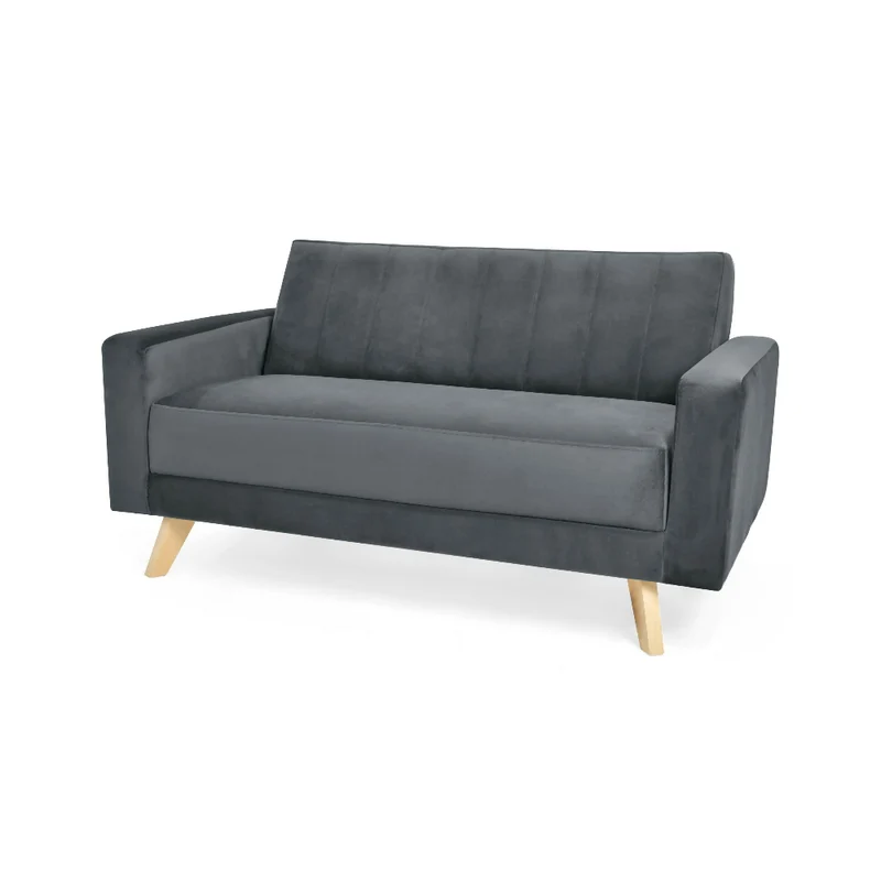 Sofá 2 Puestos Barú 152x83x83 Tela Gris