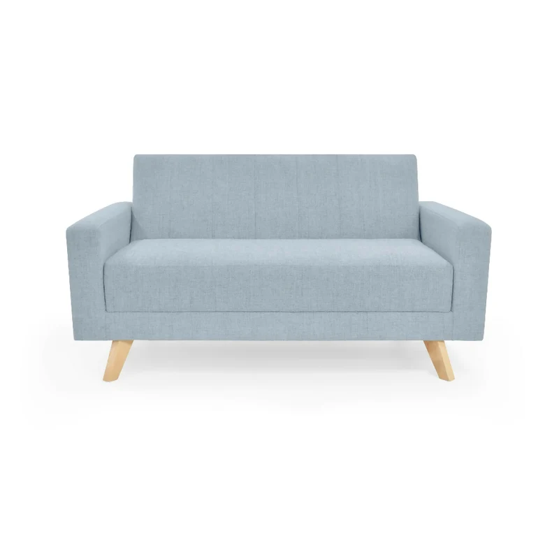 Sofá 2 Puestos Barú 152x83x83 Tela Plata