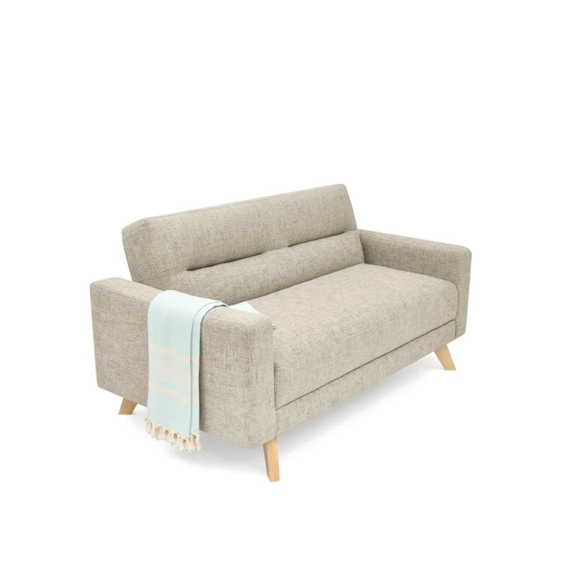 Sofá 2 Puestos Barza 150x82x83- Tela Taupe