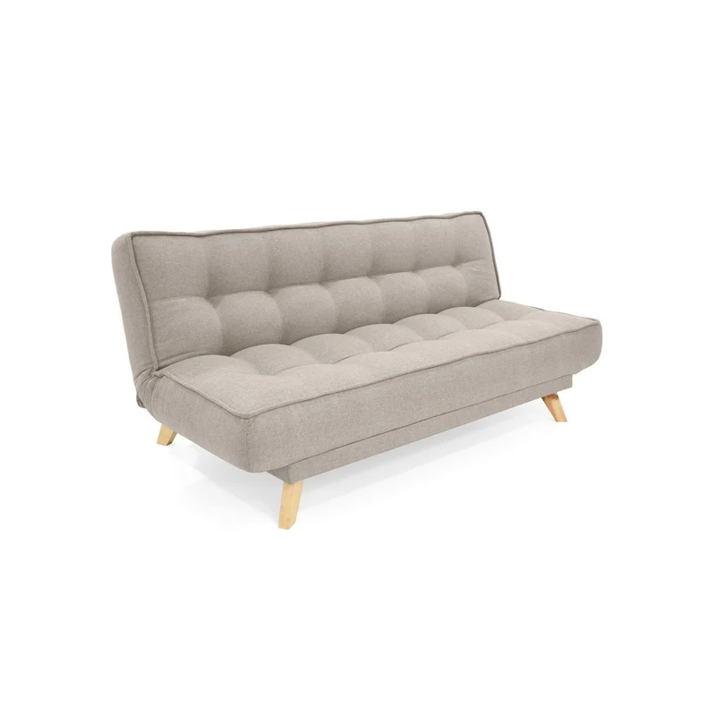 Sofá Cama 3 Posiciones Gales Tela Beige