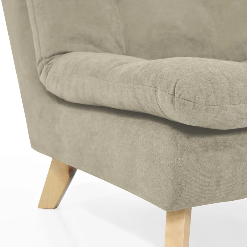 Sofá 2 Puestos Toulouse 140X92x80 Tela Taupe