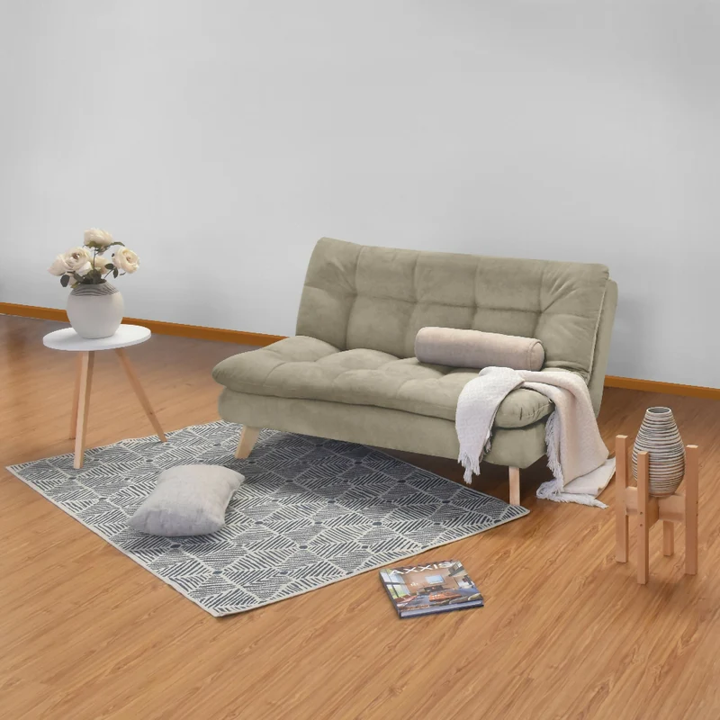 Sofá 2 Puestos Toulouse 140X92x80 Tela Taupe