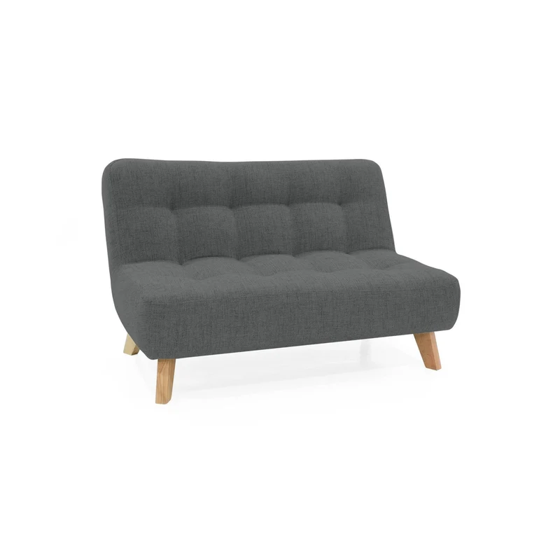 Sofá Navara 2 Puestos 121x80x82 Tela Gris