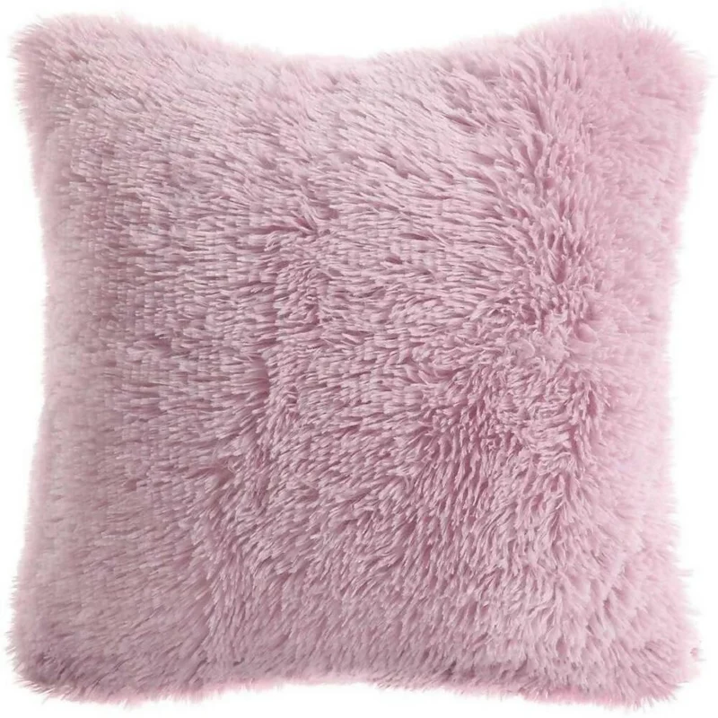 Cojín Decorativo Peludo Rosado