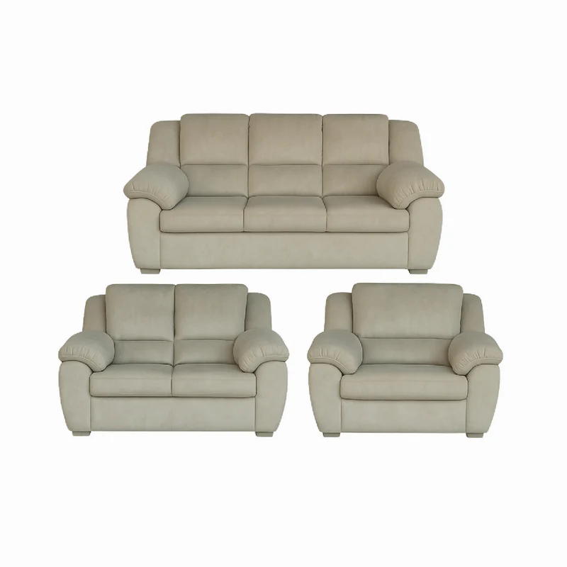 Juego de Sala 3-2-1 Diana Tela Pet Friendly Beige
