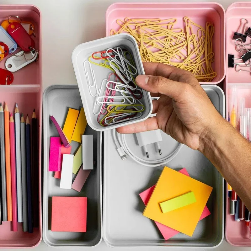 Organizador de Cajón Mini Logic Color Plomo