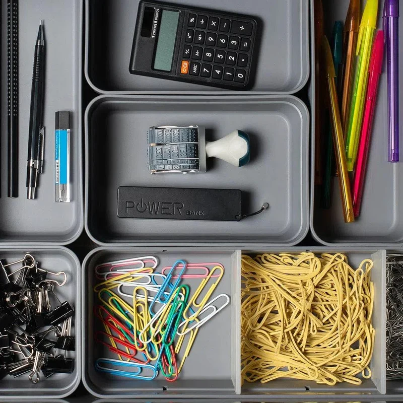 Organizador de Cajón Logic Color Plomo
