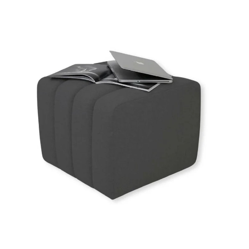 Puff Auxiliar Boston 55x55 - Gris Oscuro
