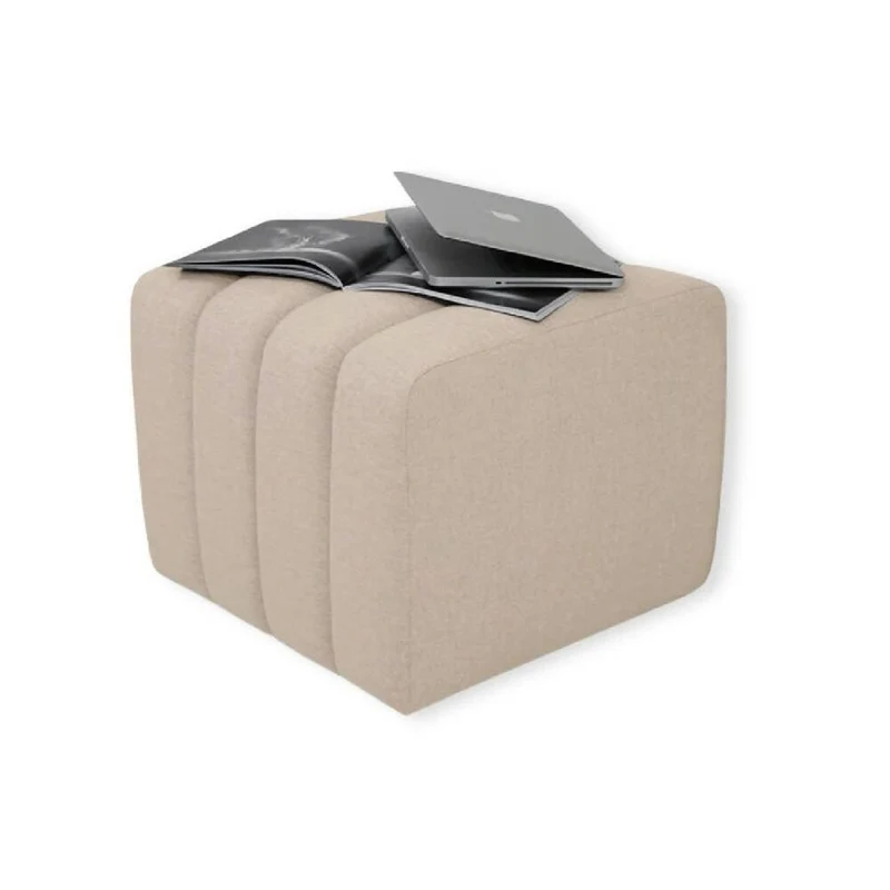 Puff Auxiliar Boston 55x55 - Beige