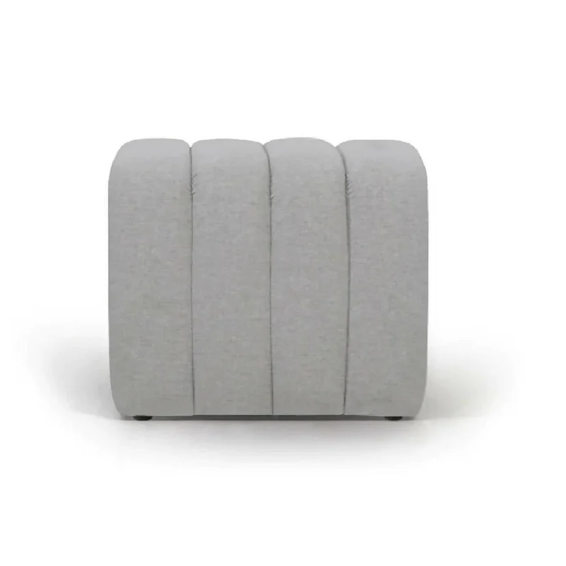 Puff Auxiliar Boston 55x55 - Gris Plata