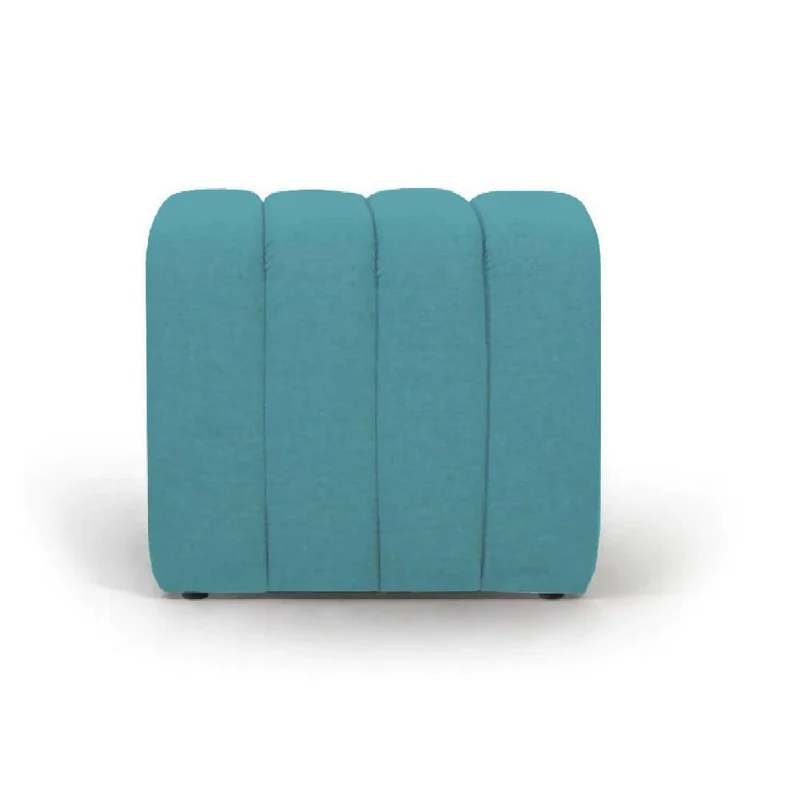Puff Auxiliar Boston 55x55 - Turquesa