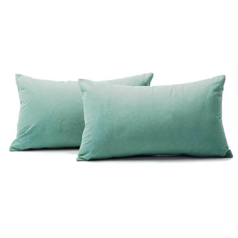Kit x2 Funda para Cojín Almohada Tela 70x50 Menta