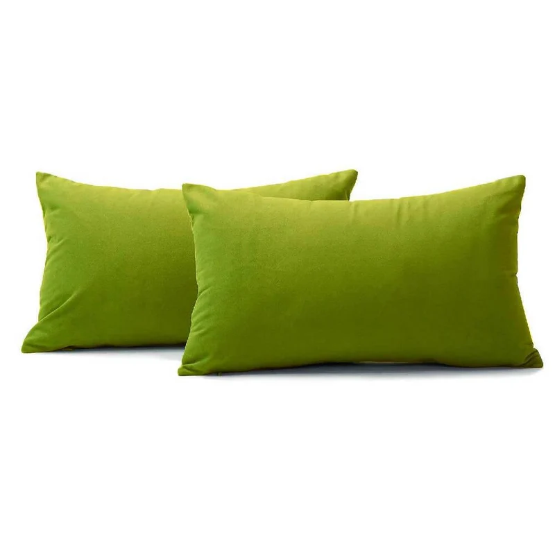Kit x2 Funda para Cojín Almohada Tela 70x50 Verde Pistacho