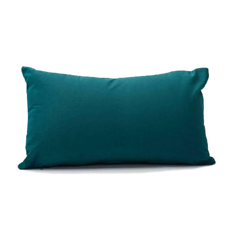 Cojín Almohada Tela 70x50 Azul Petróleo