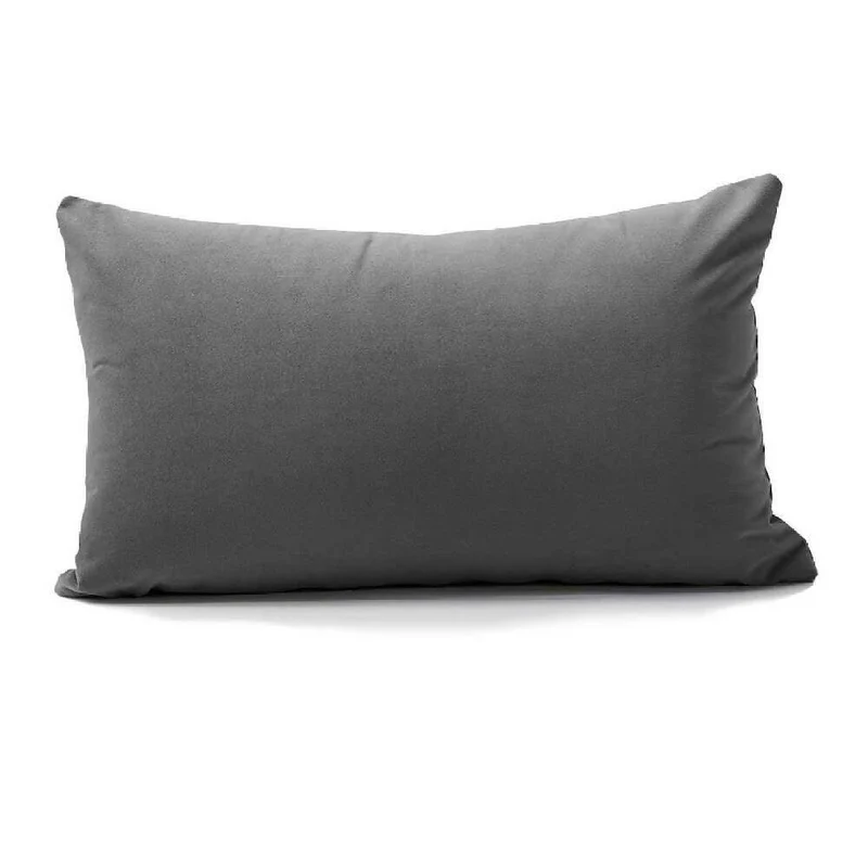 Cojín Almohada Tela 70x50 Gris Oscuro