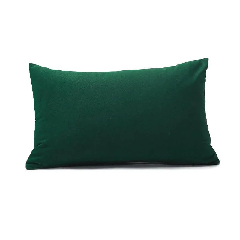 Cojín Almohada Tela 70x50 Verde Esmeralda