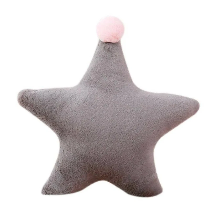 Cojín Decorativo Estrella Gris