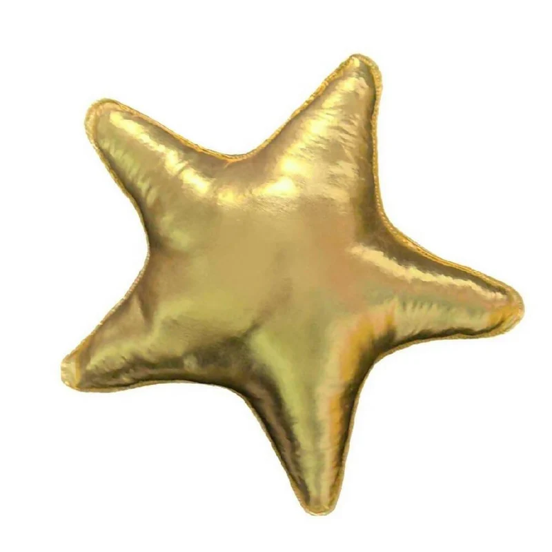 Cojín Decorativo Navideño Estrella Dorado